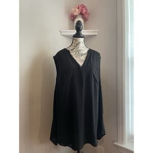 TORRID Harper Georgette Sleeveless Blouse Women's Size 3X Deep Black